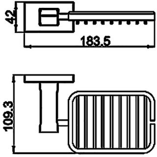Мыльница Gappo G0702-16 чёрный